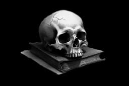 Iconography of Skull used as a section divider